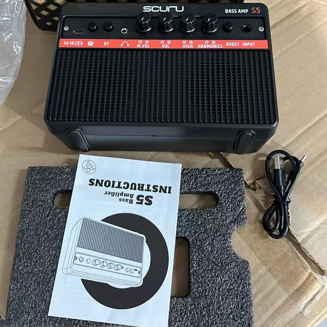 Portable Rechargeable Guitar Amplifier Speaker Mini Practice Amp Portable Music Sound Amplifier Factory Wholesale