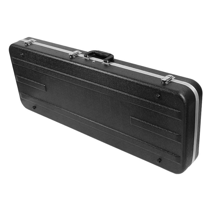 China Factory Custom Size ABS Hard Black Guitar Case Music Instrument Bag