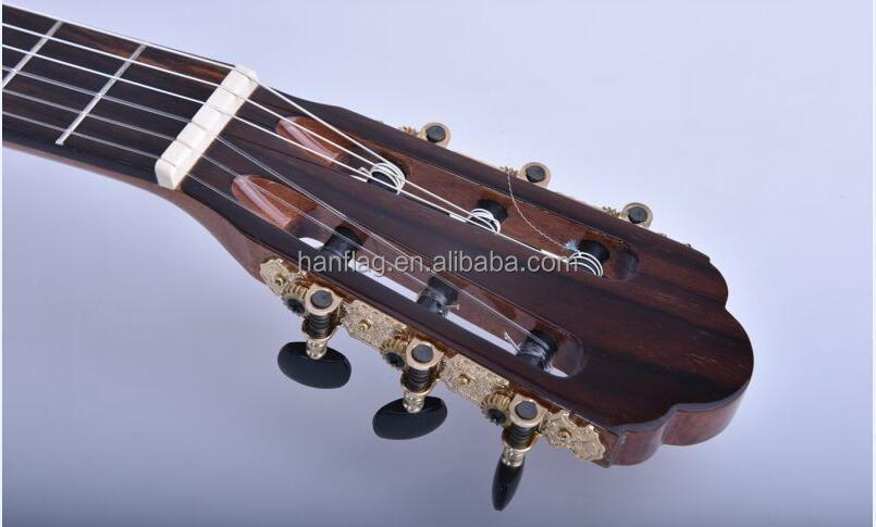 Best Quality Engelmann Spruce Wood Nylon String All Solid Classical Guitar for Concert