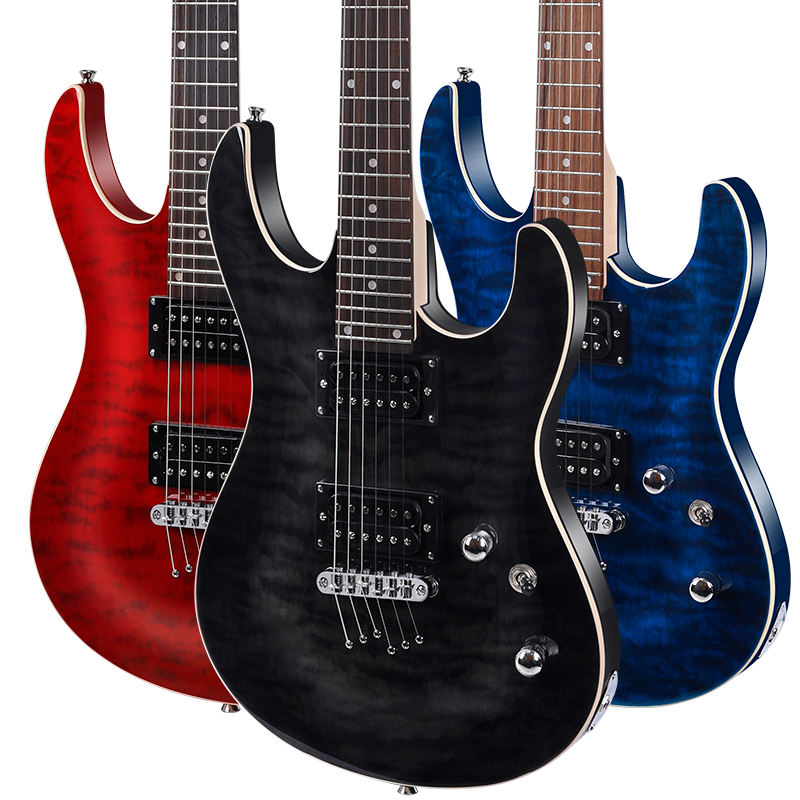D-170 Factory Customized High Quality Low Price Cheap Electric Guitar 6 Strings 24 Fret Okoume Vintage
