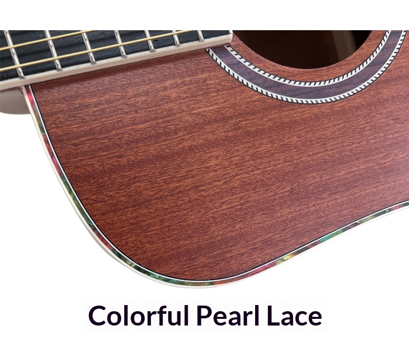 41-inch Folk Acoustic Guitar Solid Rosewood Fretboard Matte Finish Cutaway Closed Knob Tuning Pegs Bundle Direct Manufacturer