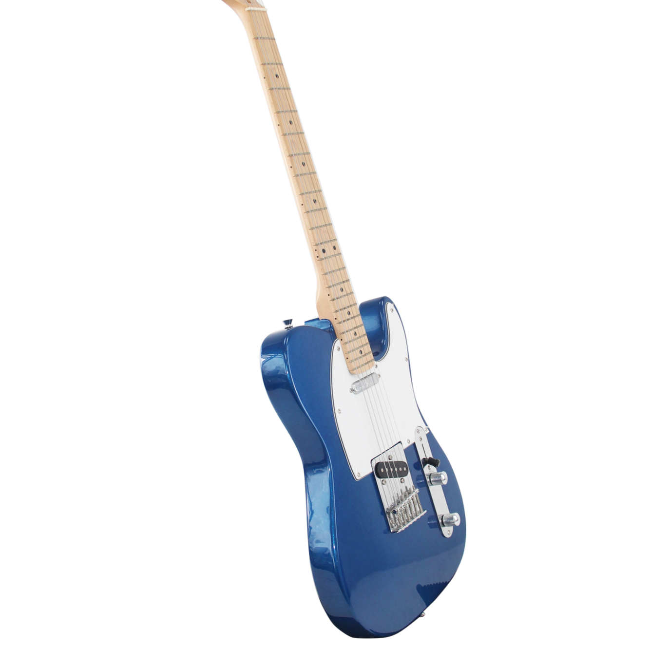 9-Layer Paint Classic TL Bridge Design Blue Electric Guitar With Solid Wood Body