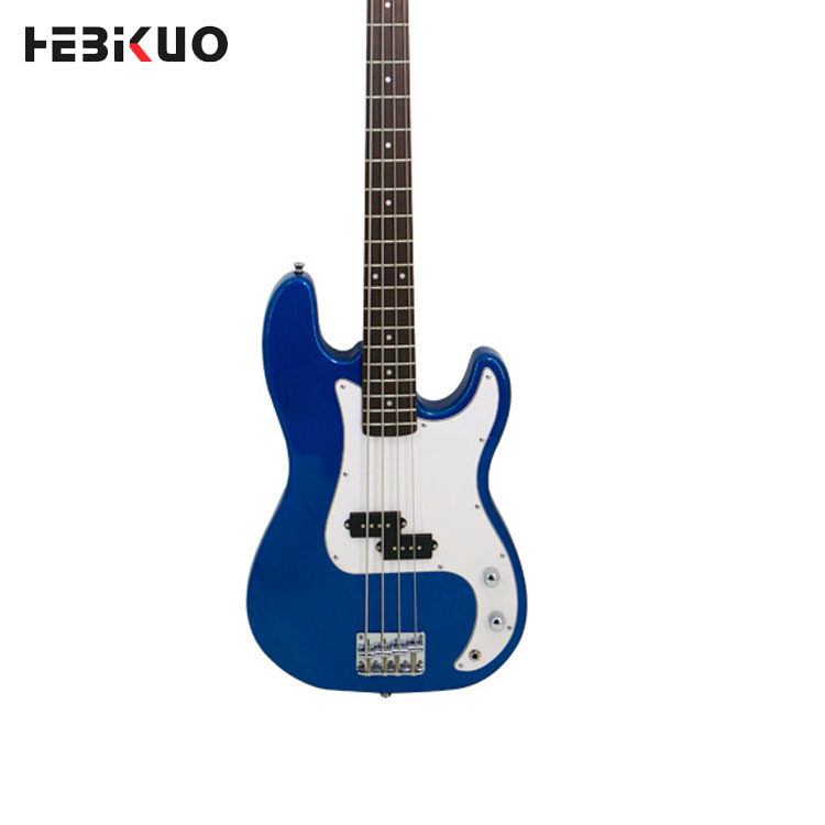 HEBIKUO OEM/ODM KB-01 Left Handed 4-String Basswood Body Maple Back/Sides Double Electric Bass Guitar Multi-Color Portable