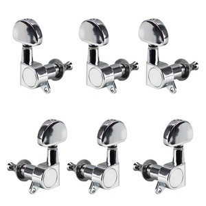 Chrome 3+3 LP Style Guitar Tuning Pegs