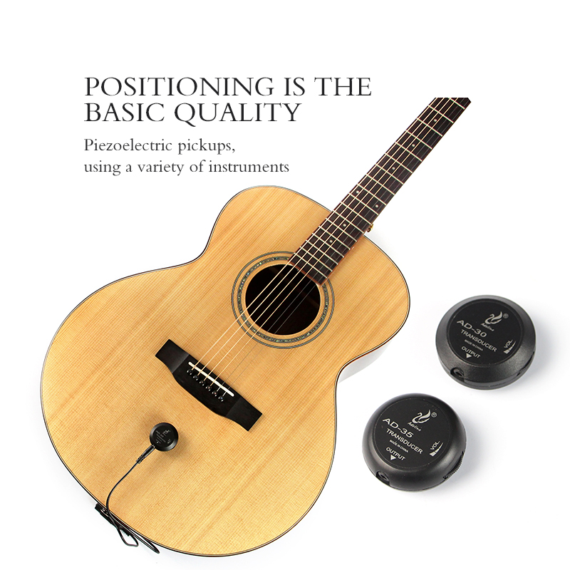 Adeline AD-35 Piezo Acoustic Guitar Pickups Electric Violin Pickup Mandolin Pickups Ukulele Bass Amplifier