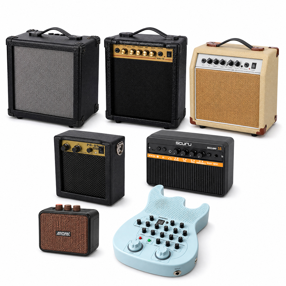 Portable Rechargeable Guitar Amplifier Speaker Mini Practice Amp Portable Music Sound Amplifier Factory Wholesale