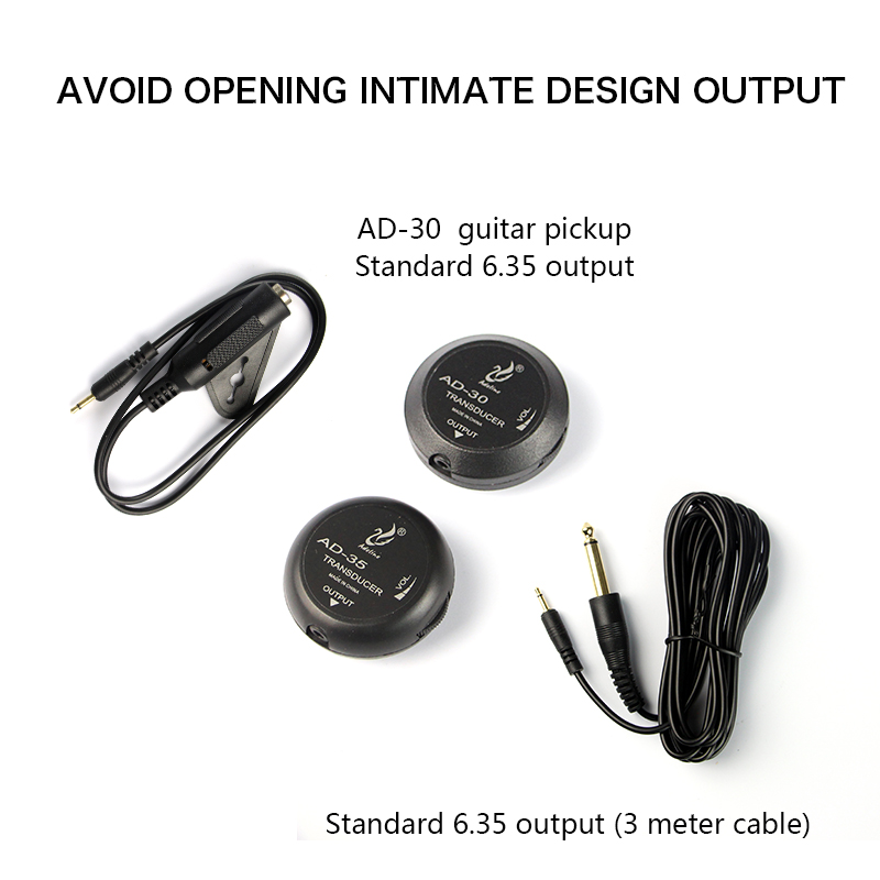 Adeline AD-35 Piezo Acoustic Guitar Pickups Electric Violin Pickup Mandolin Pickups Ukulele Bass Amplifier