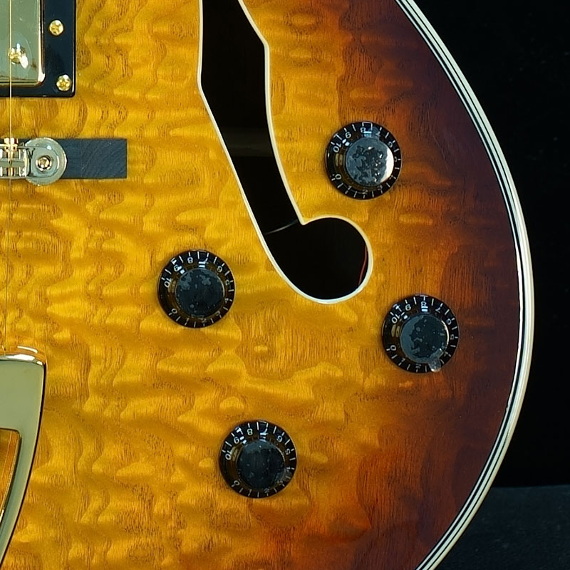 Classic F-Hole Hollow Body Electric Jazz Guitar Vintage Sunburst for Stage Show 2 Piece MOQ