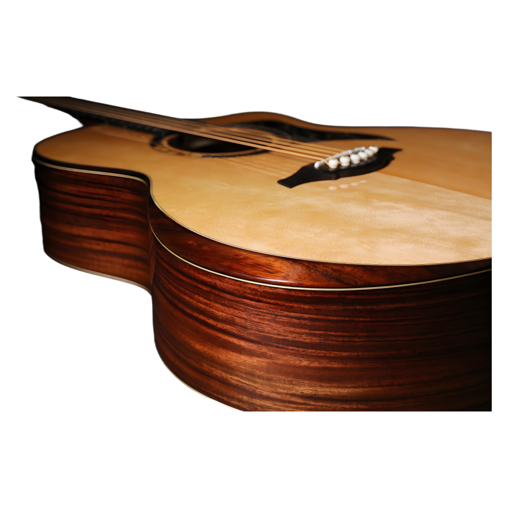 High Quality 41-Inch All Solid Acoustic Guitar with Ebony Fingerboard Handmade Master Level Configuration Direct Chinese Factory