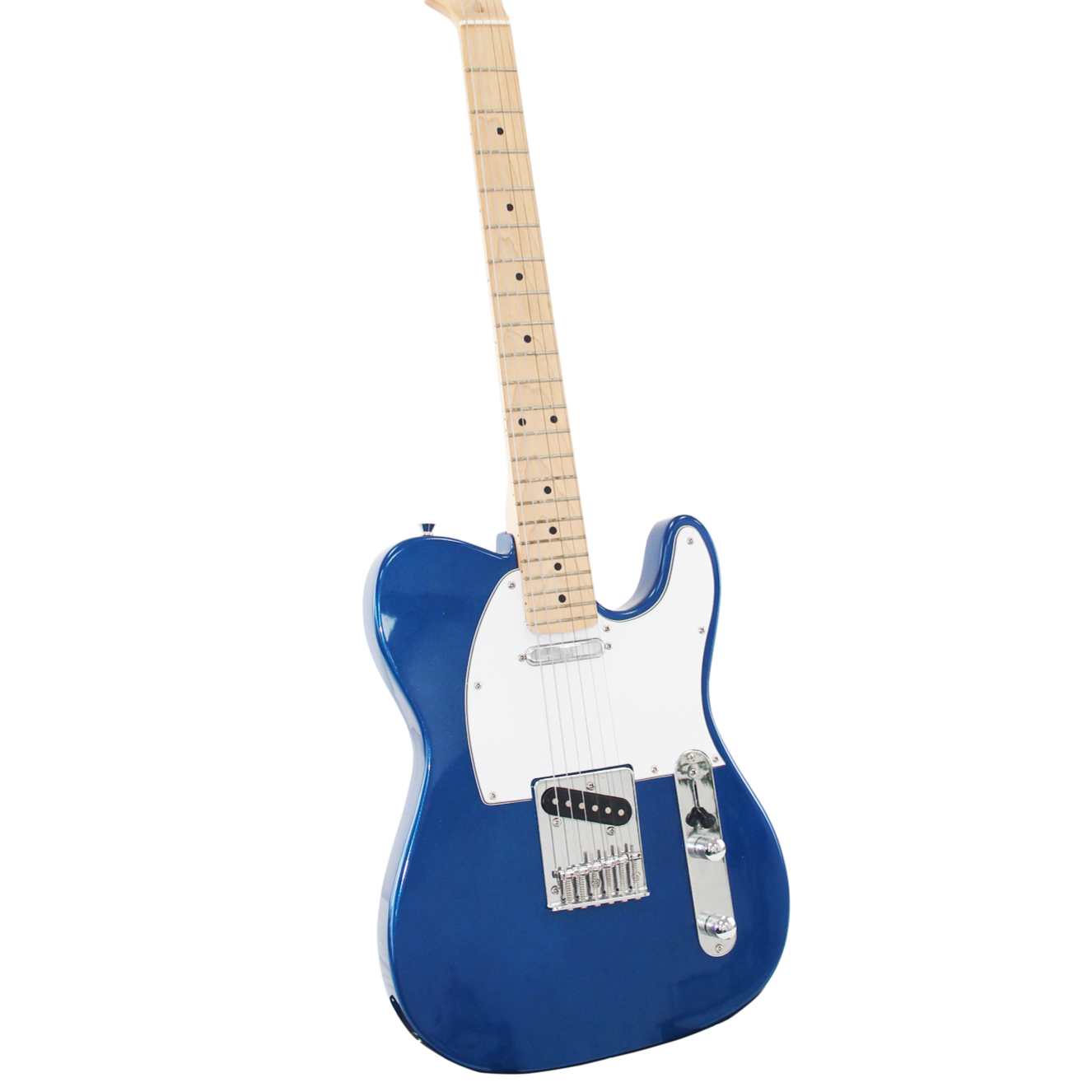 9-Layer Paint Classic TL Bridge Design Blue Electric Guitar With Solid Wood Body