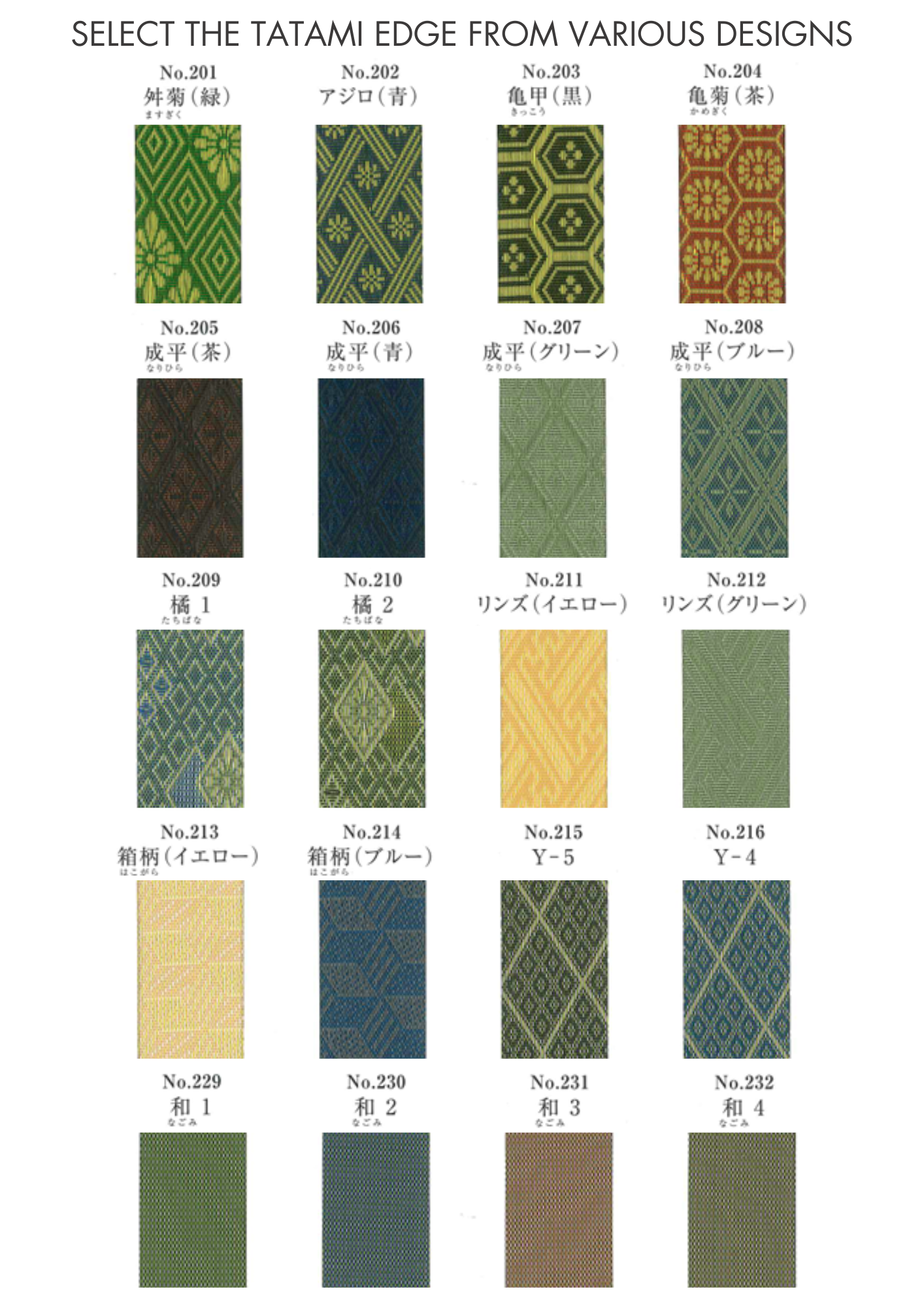 Tatami Product Angle