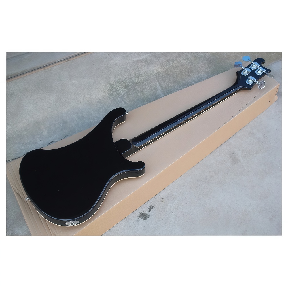 JELO 4-String Left Hand Electric Bass Guitar 39-Inch Performance Model Champagne Gold Gloss Finish Bright Maple S-Pickup Ogu