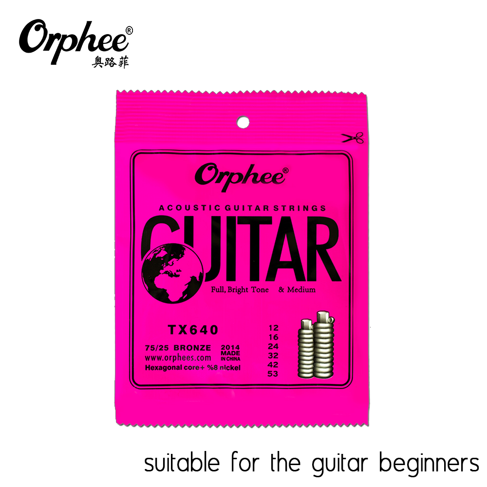 Orphee TX Series Acoustic 75/15 Bronze Guitar Strings
