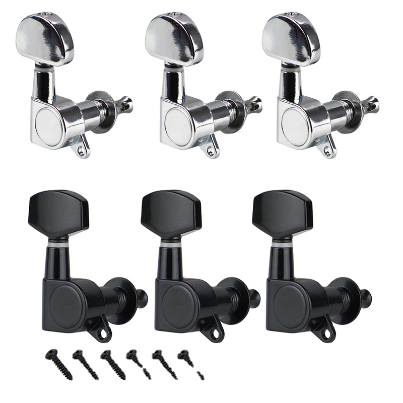 Quality Chrome 3+3 Lp Style Guitar Machine Heads From China Supplier Tuning Pegs for DIY Online Guitar Parts Shop