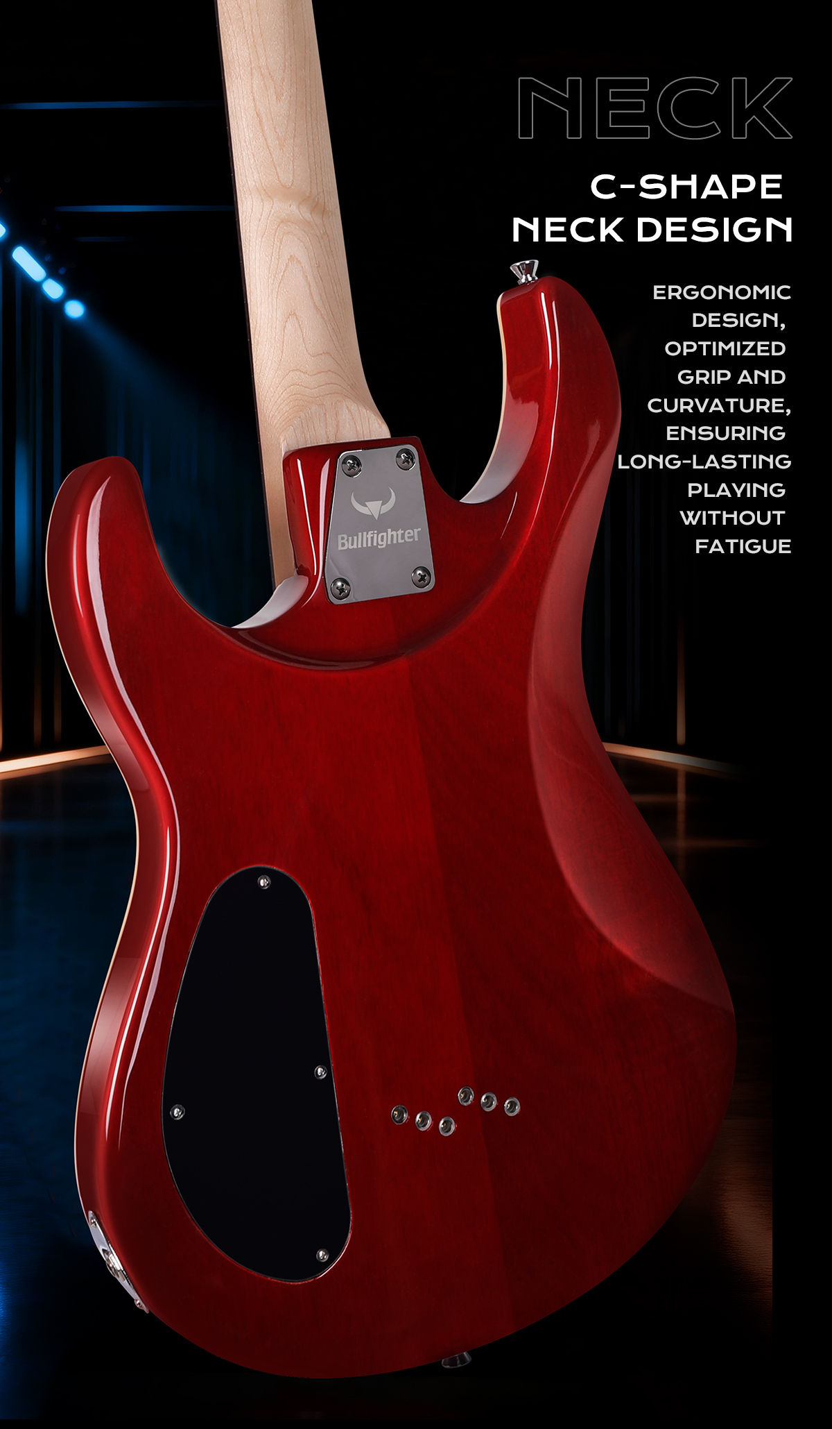 Bullfighter Factory Customized High Quality Low Price Cheap Electric Guitar 6 Strings 24 Fret Okoume Vintage
