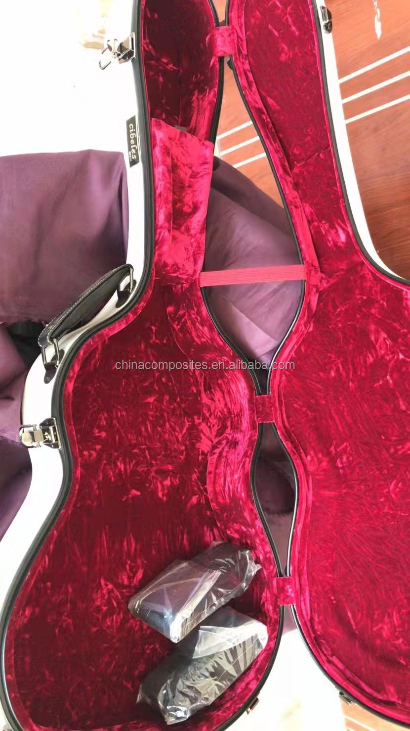 Custom Logo Guitar Case Hard Shell Fiberglass Guitar Case Factory Direct Sell