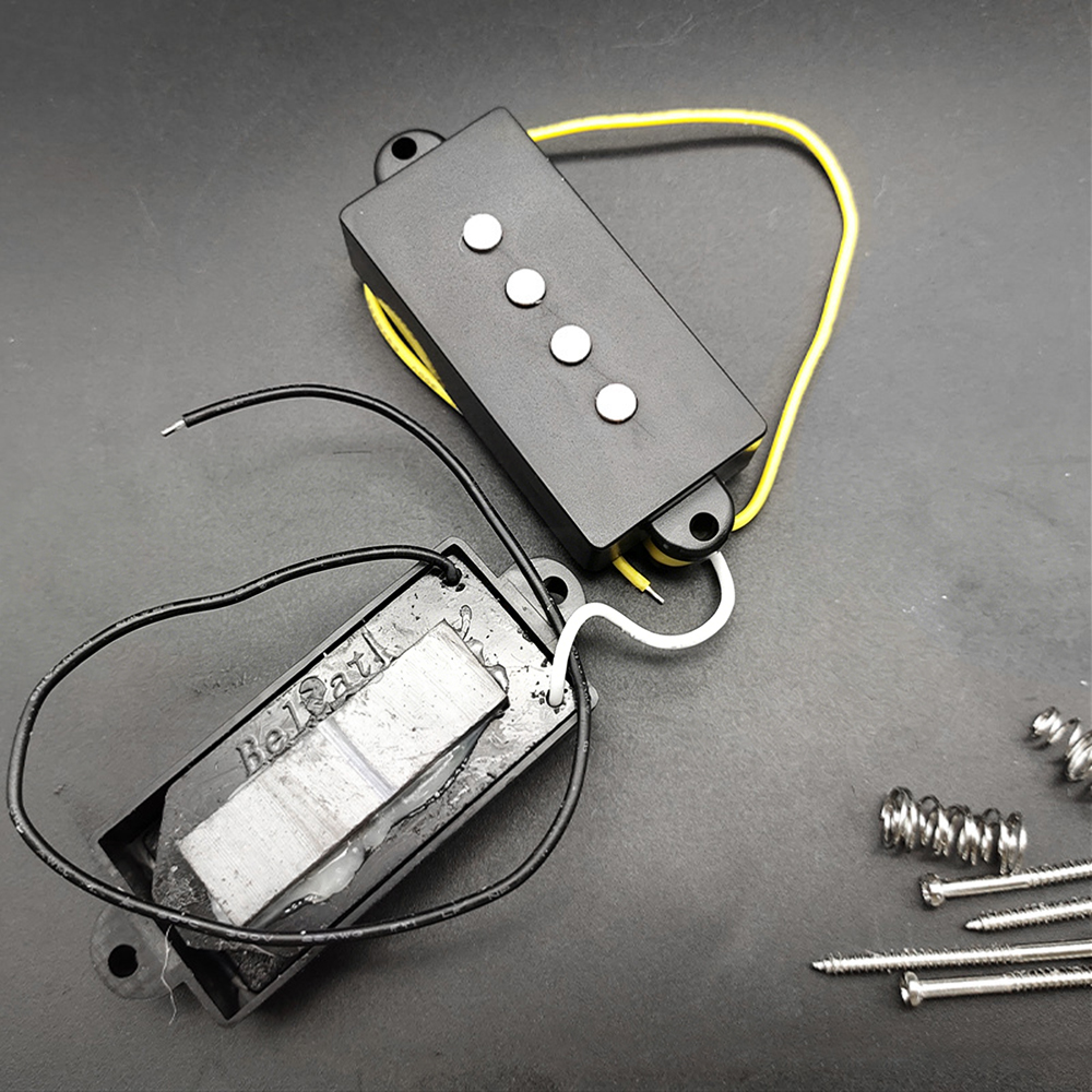 Split Coil Open Style PB Electric Bass Pickup for 4 String Bass Guitar Replacement Parts