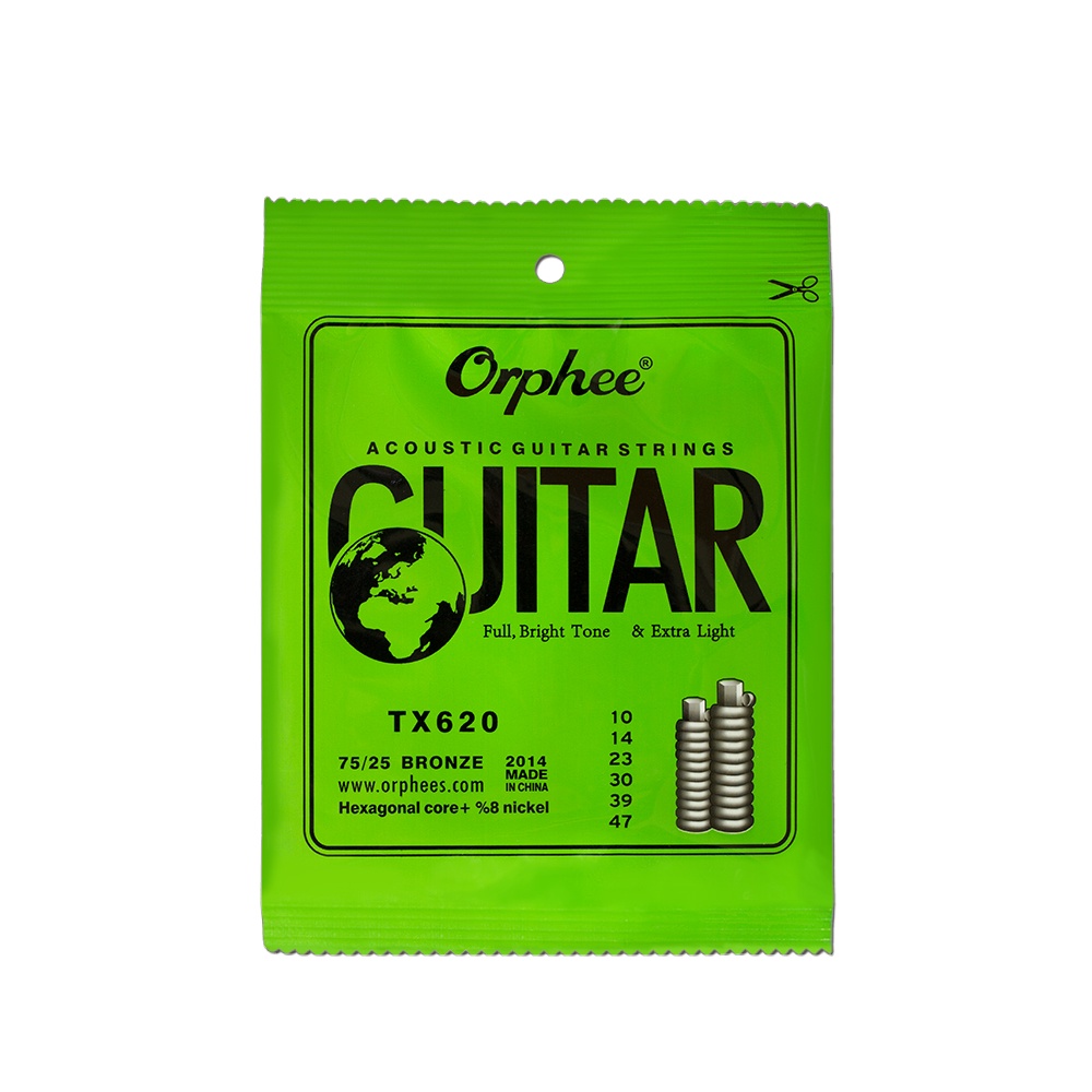 Orphee TX Series Acoustic 75/15 Bronze Guitar Strings