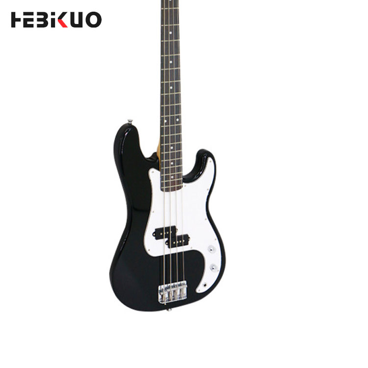 HEBIKUO OEM/ODM KB-01 Left Handed 4-String Basswood Body Maple Back/Sides Double Electric Bass Guitar Multi-Color Portable