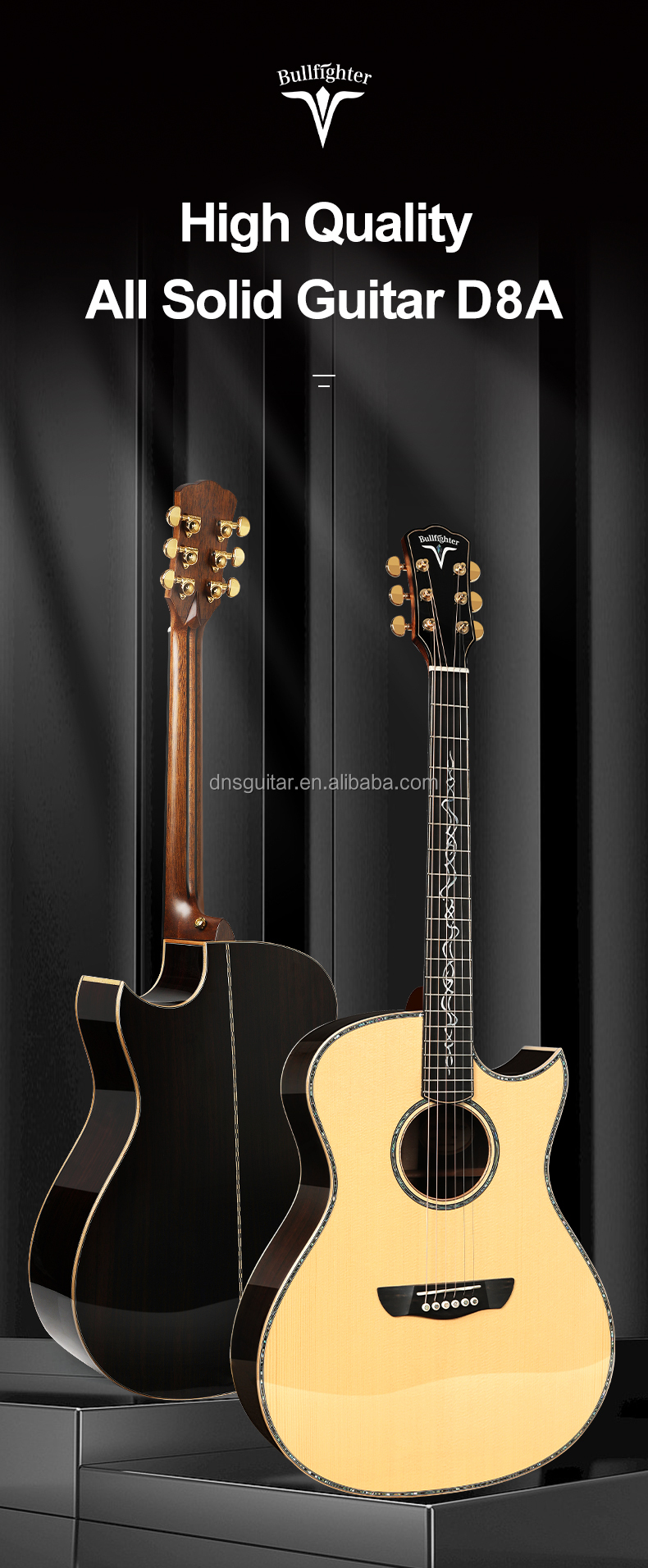 D8A All solid acoustic guitar