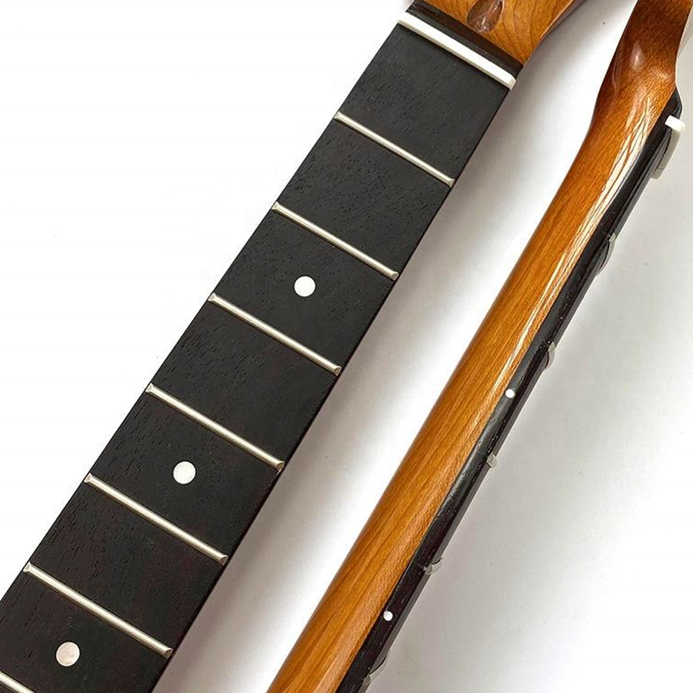 Custom 22 Fret 9.5 Inch Radius TL Roasted Canadian Maple Guitar Neck for Wholesale