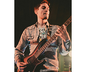 Oli Steadman with Aria Pro II Bass