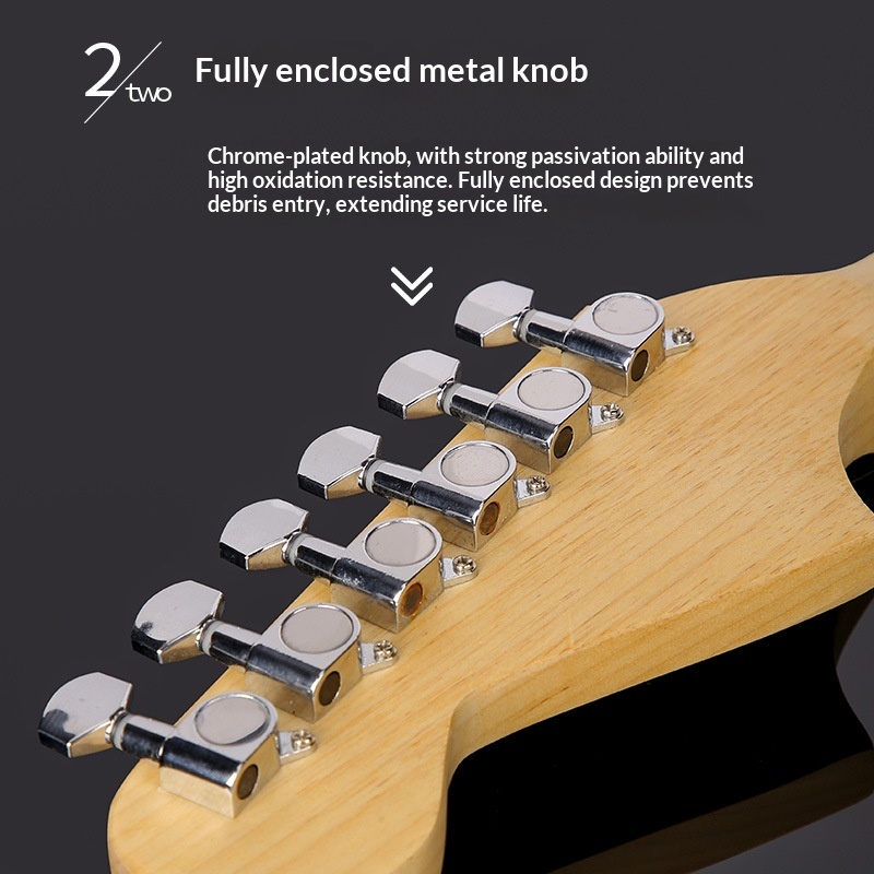 22-Fret ST Electric Guitar | Classic Solid Body Design | Beginner-Friendly Instrument for All Ages | Factory Direct