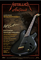 Aria Pro II SB-Black n Gold I bass guitar