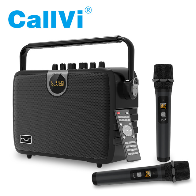 Callvi V-1811 Wireless PA Speaker Portable Guitar Amplifier with UHF Microphone