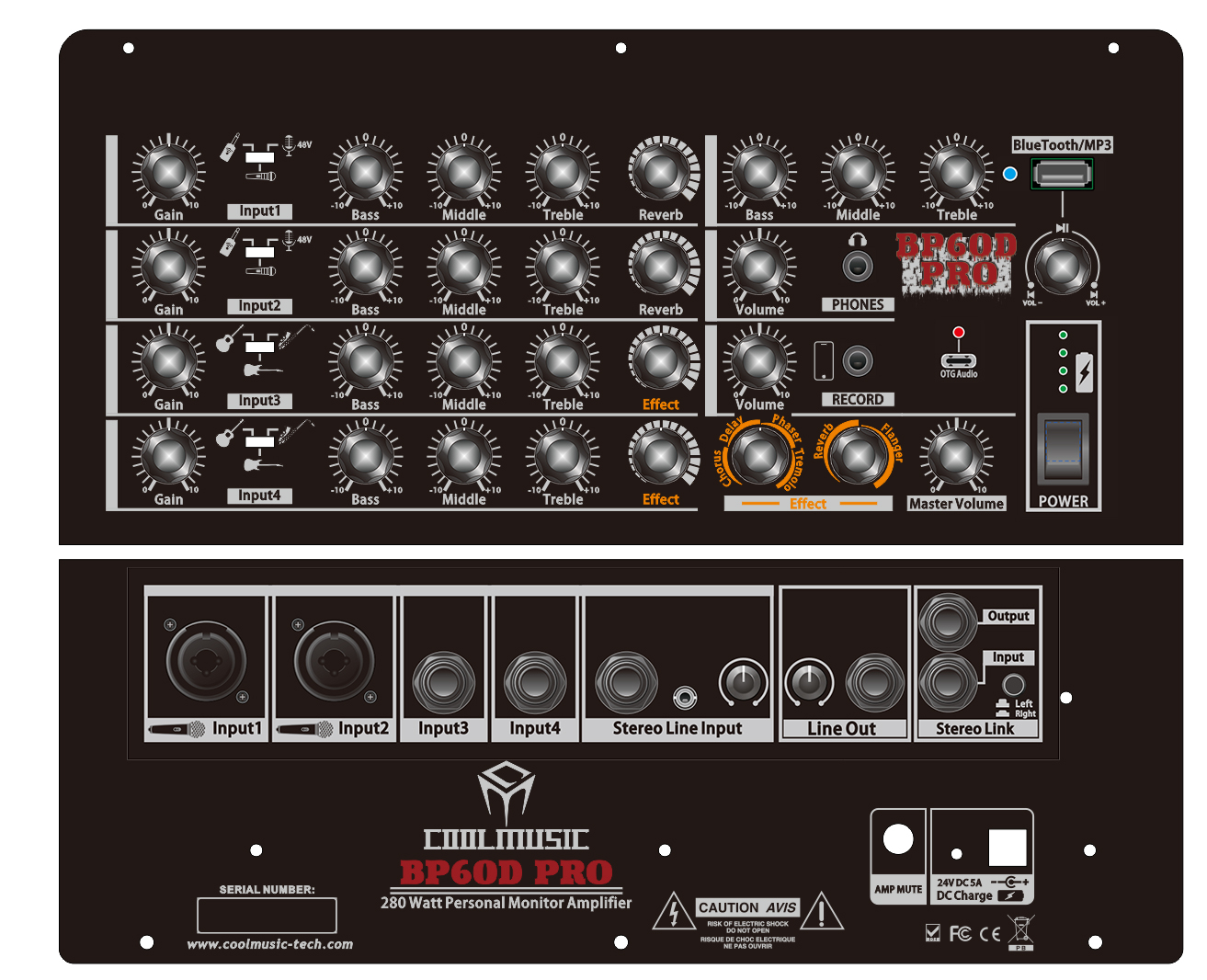 BP60D PLUS Acoustic Guitar Amplifier Detail 4