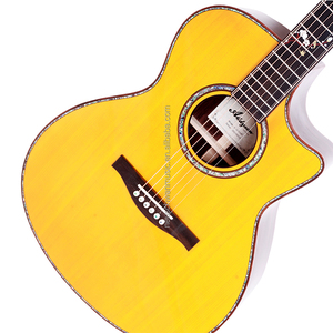 All Solid Acoustic Guitar 40 Inch GA Raised Fingerboard