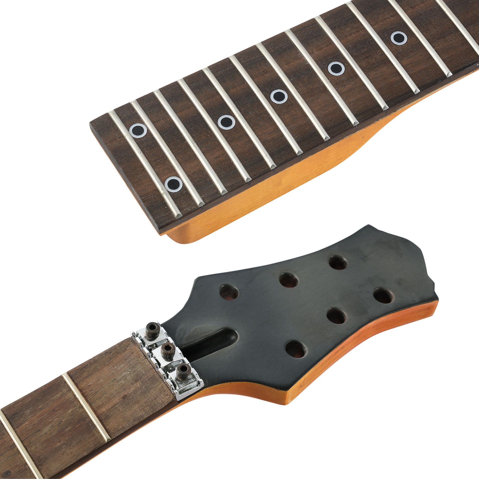 Electric Guitar Neck 24 Fret Maple Handle Rosewood Fretboard Wear-resistant Lightweight Guitar Parts