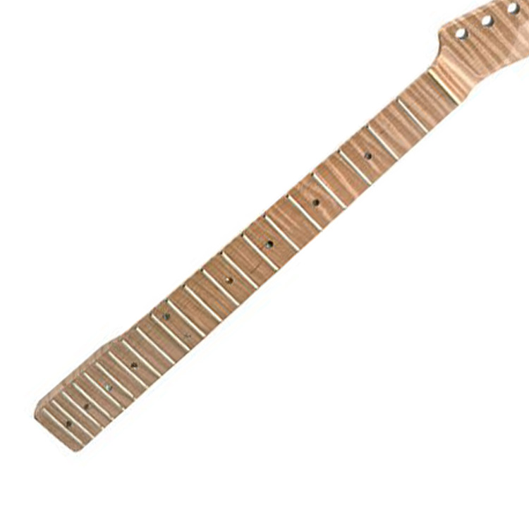 Wholesale 21 Fret Guitar Neck Nature Tiger Flame Maple TL Guitar Neck