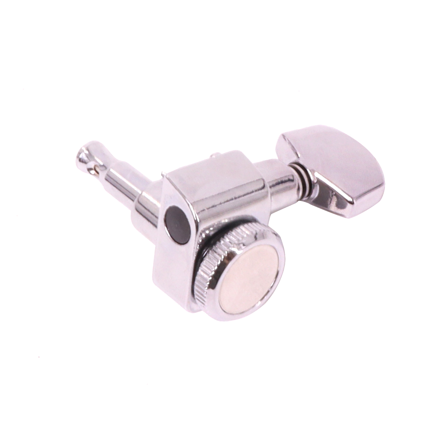 TWT GUITAR Chrome Locking Tuners 6 Right Handed 1:18 Ratio Lock String Tuning Key Pegs Machine Heads Hexagonal Knob Dual Pin No
