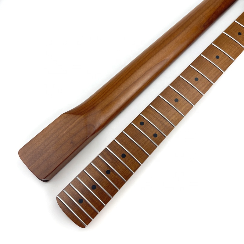 22 Frets Guitar Neck Satin Finished Roasted Maple ST Electric Guitar Neck for Wholesale