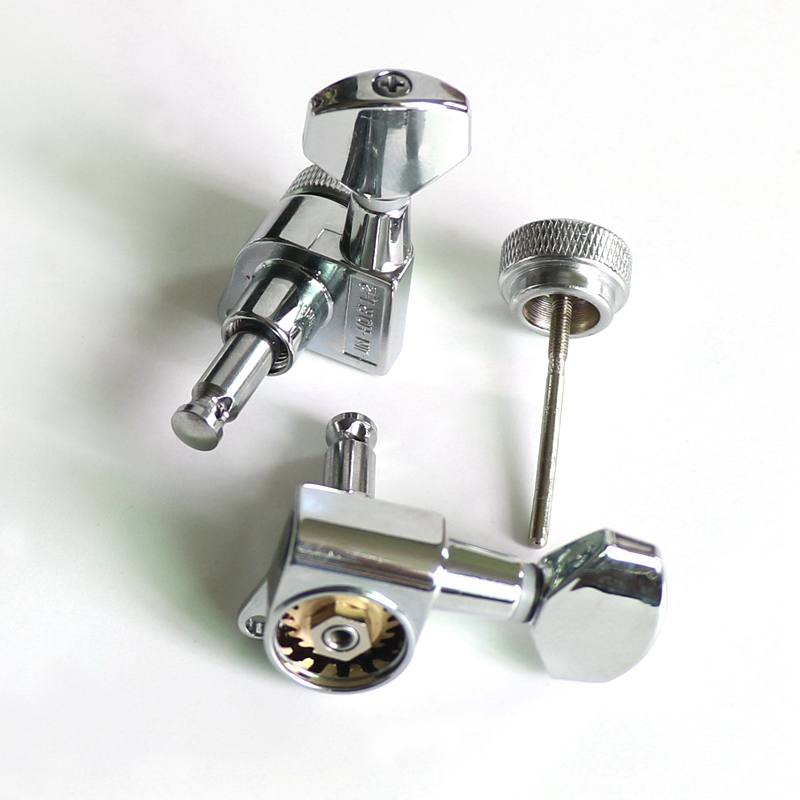 Donlis MH131 1set Chrome Precise Brass Gear Locking Guitar Tuners with Small Handle for Sale Quality Guitar Hardware Store