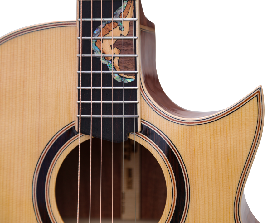 41 Inch JF Scoop Cutaway All Solid Acoustic Guitar Engelman Spruce Solid Top mahogany wood Solid Back Side Abalone Inlay OEM