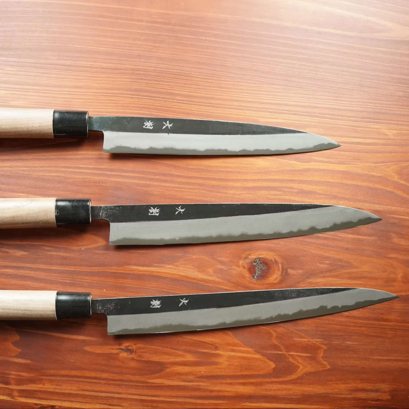 Tosa-uchihamono Sujibiki Kitchen Chef Knife Set Carbon Steel Blade with Wood Handle Quality Metal japanese hand forged knife