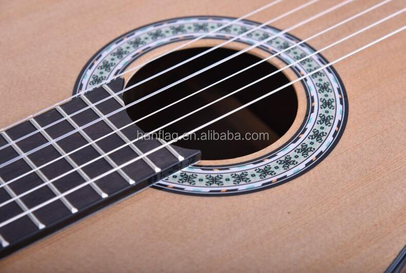 Best Quality Engelmann Spruce Wood Nylon String All Solid Classical Guitar for Concert