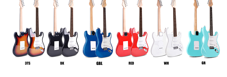 Wholesale Cheap Custom Brand Beginner ST Style Electric Guitar