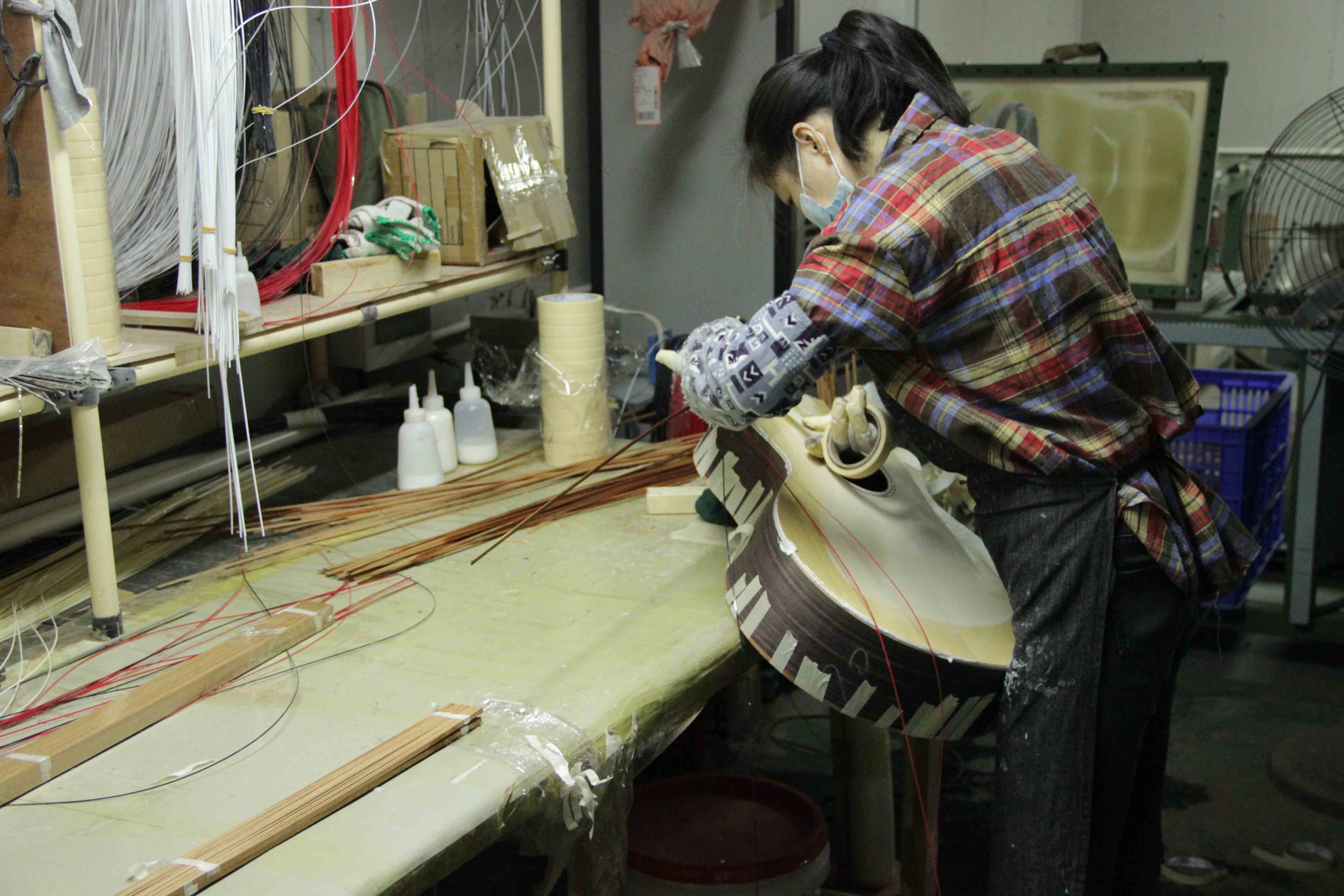 Handwork encase the edge