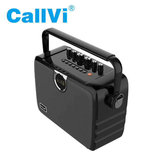 Callvi V-1811 Wireless PA Speaker Portable Guitar Amplifier with UHF Microphone