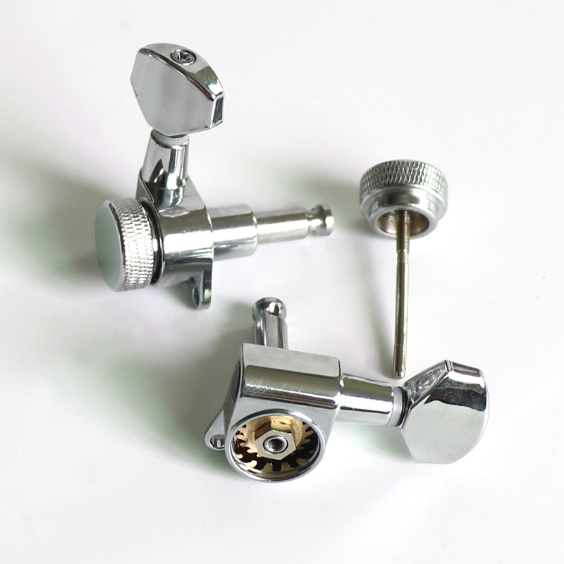 Donlis MH131 1set Chrome Precise Brass Gear Locking Guitar Tuners with Small Handle for Sale Quality Guitar Hardware Store