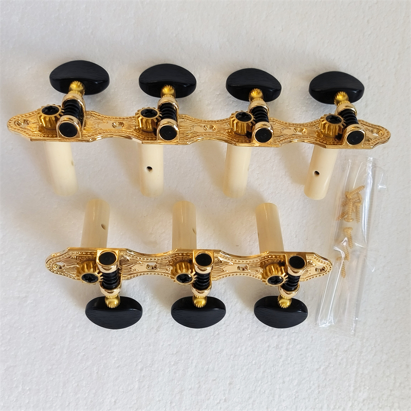 High Quality Derjung DJ406GK7-A2B 7 Strings Classical Machine Tuner, Guitar Tuning Pegs ,guitar Machine Heads