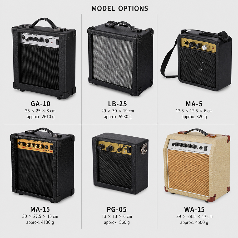 Portable Rechargeable Guitar Amplifier Speaker Mini Practice Amp Portable Music Sound Amplifier Factory Wholesale