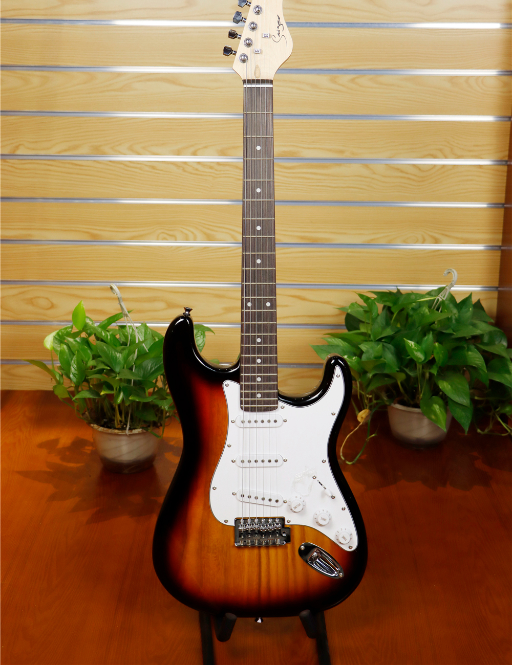 Wholesale Cheap Custom Brand Beginner ST Style Electric Guitar