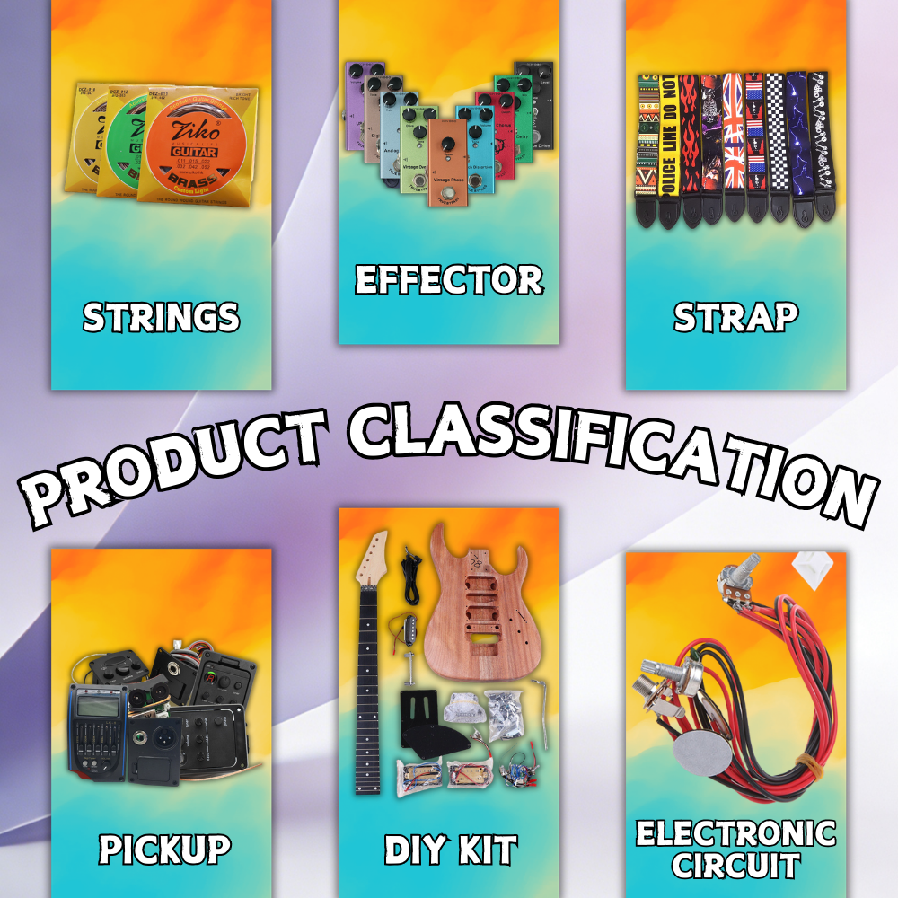 24 Frets Headless Guitar Neck With String Lock Upper Nut, Roasted Maple Neck For Electric Guitar DIY Upgrade