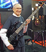 Ray Burton introducing the SB signature bass at NAMM