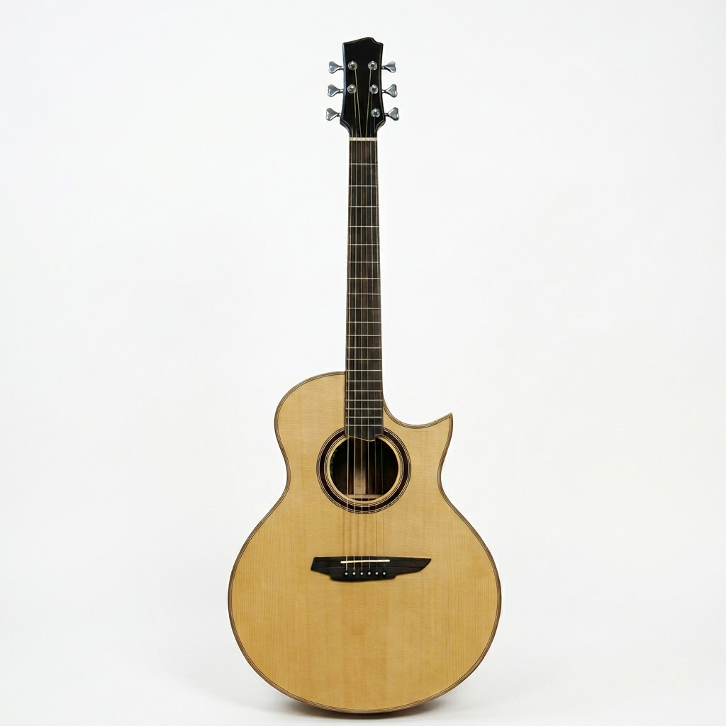 41 Inch JF Scoop Cutaway All Solid Acoustic Guitar Engelman Spruce Solid Top mahogany wood Solid Back Side Abalone Inlay OEM