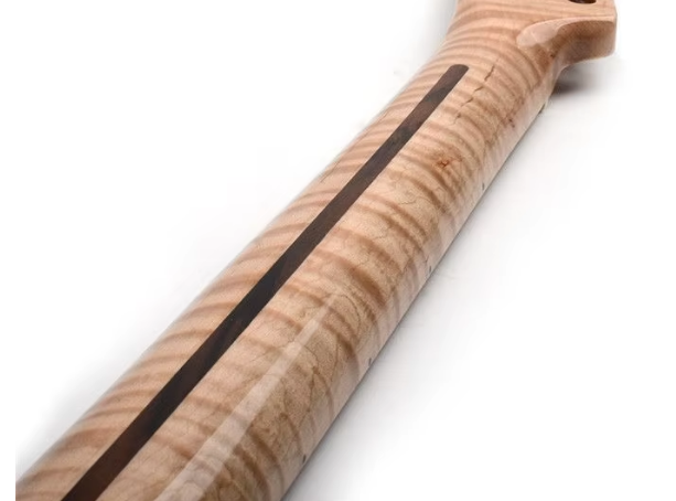 Wholesale 21 Fret Guitar Neck Nature Tiger Flame Maple TL Guitar Neck